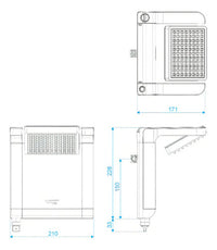 DUCHA LORENZETTI ACQUA STAR ULTRA PRETO/CROMADO 220V 7800W ELETRÔNICA