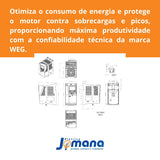 Inversor de Frequência CFW500 G2 5CV 10A 380V Trifásico Industrial WEG