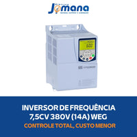 Inversor De Frequência CFW500 7,5CV 14A 380V Trifásico Industrial WEG