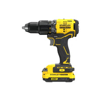Kit Parafusadeira Furadeira Fatmax Impacto com 2 Baterias 2Ah Amarelo Stanley