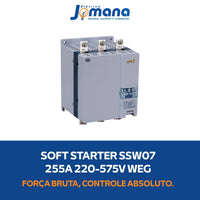 Chave Soft Starter SSW070 255A 220–575V Trifásico Industrial WEG