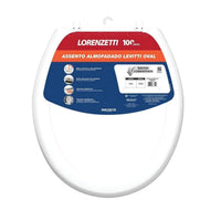 Assento Sanitário Almofadado Oval Levitti Branco Lorenzetti