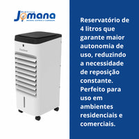 Climatizador De Ar 4 Litros Ventila, Umidifica, Refri - 4 Em 1  Branco 220v