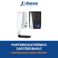 Porteiro Eletrônico HDL Audio Advance 2 Botões Branco Bivolt