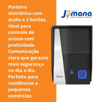 Porteiro Eletrônico HDL Audio Advance 2 Botões Branco Bivolt