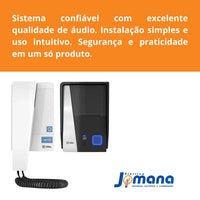 Porteiro Eletrônico HDL Audio Advance 2 Botões Branco Bivolt