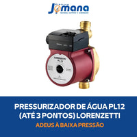 Pressurizador De Água PL12 3 Pontos De Uso Bivolt Automático Lorenzetti