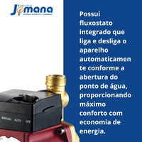 Pressurizador De Água PL12 3 Pontos De Uso Bivolt Automático Lorenzetti