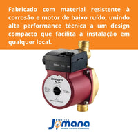 Pressurizador De Água PL12 3 Pontos De Uso Bivolt Automático Lorenzetti