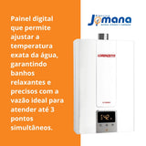 Aquecedor De Água LZ 2500DE GLP Digital Branco Bivolt Lorenzetti