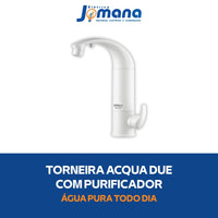 Torneira de Mesa Acqua Due com Purificador de Água Branco LORENZETTI