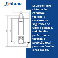 Aquecedor De Água LZ 2500DE GLP Digital Branco Bivolt Lorenzetti