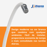 Torneira Elétrica P/ Parede 4800w Cor Branca Enerclean Branco Polido 127v 60hz