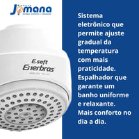 Ducha Eletrônica E-Soft 7500W 220V Branca Enerbras