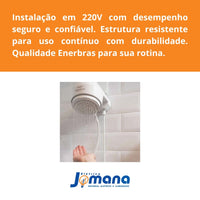 Ducha Eletrônica E-Soft 7500W 220V Branca Enerbras