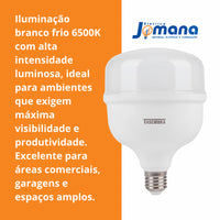 Lâmpada High LED Taschibra TKL 270 50W 6500K – Branco Frio – Bivolt – Base E27
