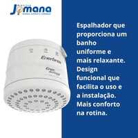 Chuveiro Enerducha Up Branco 3 Temperaturas Potência 5500 W 220V Enerbras