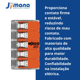 Conector Compacto Emenda 5 Fios Modelo 221-615 6mm Wago