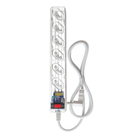 Filtro de Linha Clamper 6 Tomadas com DPS Bivolt Transparente