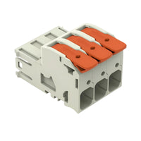 Conector MCS 25mm 76A 3 Vias Cinza Claro Industrial