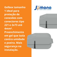 Gelbox 207-1331 Tamanho 1 para Conectores 221 4mm2 WAGO