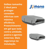 Gelbox 207-1332 Tamanho 2 para Conectores Cinza WAGO