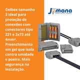 Gelbox 207-1333 Tamanho 3 para Conectores 4mm² WAGO