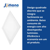Painel LED 24W Quadrado Embutir 4000K Bivolt Branco Neutro Avant