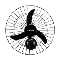 Ventilador de Parede Ventisol 60cm New Black Turbo Oscilante – 127V – Grade