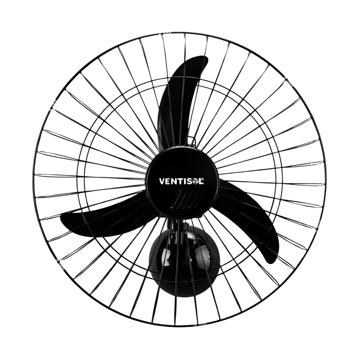 Ventilador de Parede Ventisol 60cm New Black Turbo Oscilante – 127V – Grade