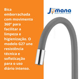 Torneira Multiuso de Parede Bica Flexível 1178 G27 Lorenzetti