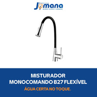 Misturador Monocomando Cozinha 2257 B277 Bica Flexível Lorenzetti