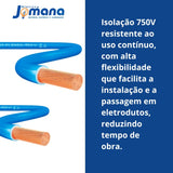 Cabo Flexível 1x2,5mm2 Azul X 100m 750V Antichama SIL