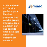Kit 4 Refletores LED Slim 200W 6500K Branco Frio IP65 Bivolt Avant