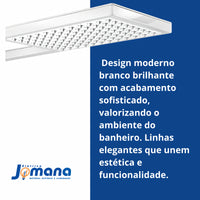 Ducha Acqua Storm Bco Ultra Lorenzetti 220v 7800w Cor Branco Branco Brilhante