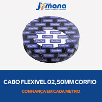 Cabo Flexível 2,5 mm Preto Corfio com 100 m