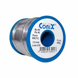 Solda Estanho 1mm 60x40 Cobix C/ Fluxo Ra (t2) - Rolo 500g C - Azul