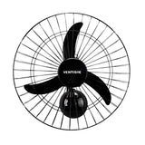 Ventilador de Parede Ventisol 60cm New Black Turbo Oscilante – 220V – Grade Plástica – Preto