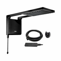 Chuveiro Elétrico De Parede Lorenzetti Acqua Ultra Storm Preto 7800w 220v 7.8 Kw