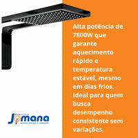 Chuveiro Elétrico De Parede Lorenzetti Acqua Ultra Storm Preto 7800w 220v 7.8 Kw