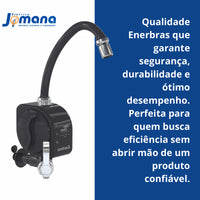 Torneira Elétrica P/ Parede 4800w Cor Preta Enerclean Preto Polido 127v 60