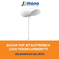 Ducha Top Jet Eletrônico 220V 7500W Lorenzetti