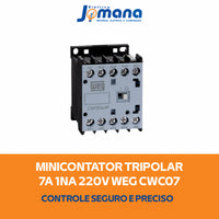 Minicontator Tripolar 7a Ca 1na Cwc07-10-30v26 Weg 12459272 220v