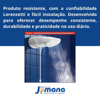 Ducha Top Jet Eletrônico 220V 7500W Lorenzetti