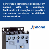 Minicontator Tripolar 7a Ca 1na Cwc07-10-30v26 Weg 12459272 220v