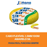 Cabo Flexível 1,5 mm 100m Amarelo Sil