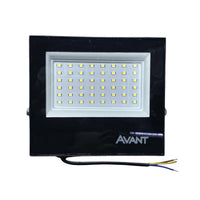 Refletor Led Slim Preto 50W 6500K IP65 Temperatura de cor Branco Frio À Prova D'água AVANT