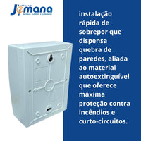 Quadro De Distribuição De Sobrepor Weg 6 Disjuntores Branco