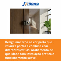 Hdl Fechadura Eletrônica C90 Abre P/dentro Fixa Preta