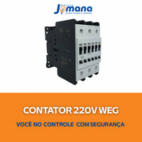 Contator Tripolar WEG CWM50 50A 220V 1NA+1NF – Alta Performance – CWM50-11-30V26
